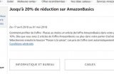 Produits Amazon Basics : 20% de réduction