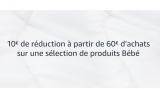 Amazon : code de réduction de 10€ pour 60 d’achats en puericulture
