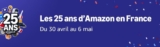 Amazon : code promo 25€ de réduction pour 75€ d&rsquo;achat ( jusqu&rsquo;au 6 mai )