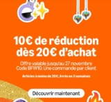Amazon : code promo de 10€ por 20€ d’achat sur les produits HAUL … des super affaires