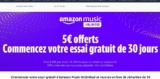 5€ de réduction sur Amazon en s&rsquo;inscrivant à l&rsquo;offre d&rsquo;essai gratuite AMAZON MUSIC