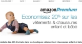 Amazon Premium : 20% de réduction sur les vetements enfants et bébé ( pour 40 d&rsquo;achats )