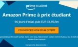 Amazon Prime  Gratuit  pendant 3 mois pour les étudiants