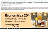 20% de réduction sur les produits d’épicerie et droguerie Amazon