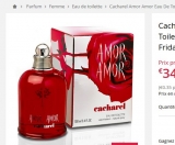 Mega affaire parfum : Amor Amor Cacharel 100ml à 28 euros