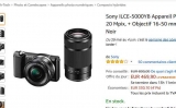 Appareil photos SONY ILCE-5000YB + teleobjectif à 469€
