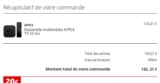 Bonne affaire Apple Tv 32go à 143 euros (autour de 180 euros généralement)