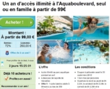 Aquaboulevard : 99 euros l&rsquo;abonnement illimité 1 an adulte / 69 euros pour enfant .. faire vite