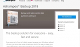 Gratuit : Logiciel de sauvegarde Ashampoo backup 2018 (au lieu de 25€)