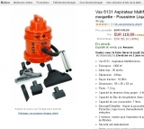 90 euros port inclus l’aspirateur – Shampouineur vax 6131 vendu entre 120 – 200 euros ailleurs