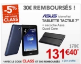 Tablette 7 pouces Asus quad core plus pochette qui revient à 131 euros