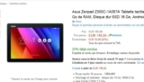 Tablette 10 pouces asus à moins de 150 euros .. vente flash