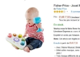 Jouet pas cher pour bébé : l&rsquo;atelier musical fisher price à 7.9€
