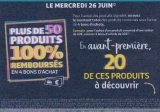 Auchan  : plus de 50 produits 100% remboursés le 26 juin