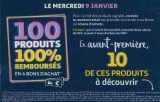 Auchan 9 janvier : 100 produits  100% remboursés en bons d’achats