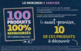 Auchan 9 janvier : 100 produits  100% remboursés en bons d&rsquo;achats