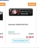 Bonne affaire : Un autoradio Takara qui revient à 1€ !!!