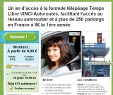 reduction abonnement autoroute : 8 euros au lieu de 16 telepeage vinci