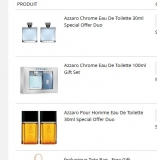 Super affaire eau de toilette azzaro : coffret chrome 100ml à 30 euros, coffret 2×30 azzaro hommes à 17.7