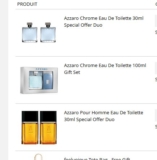 Super affaire eau de toilette azzaro : coffret chrome 100ml à 30 euros, coffret 2×30 azzaro hommes à 17.7
