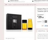 Coffret eau de toilette Azzaro hommes 100ml à moins de 24 euros port inclus .. à nouveau dispo