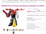 solde jouet : personnage power ranger megaforce à 20 euros au lieu du double voire plus..