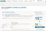 B and you :  internet en adsl + téléphonie illimité vers fixes et mobiles pour 15.99 euros par mois