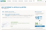 B and you :  internet en adsl + téléphonie illimité vers fixes et mobiles pour 15.99 euros par mois