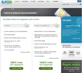 B and you .. forfaits mobiles à 9.90 euros pour 2 heures  et illimité à 19.90 euros