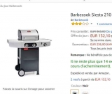 Super prix: 130€ le barbecue gaz  Barbecook SIESTA 210
