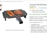 Barbecue electrique techwood pour 2 personnes à 11€ (amazon premium)