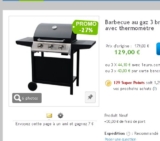 Bon plan barbecue gaz 3 bruleurs à moins de 140 euros port inclus le 3 juin