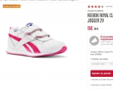 baskets filles reebok pas chères à 11.25 euros ( + 4.95 de fdp )
