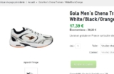 Baskets gola hommes pas chères à 15.65 euros port inclus