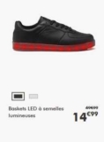 Baskets Led pas chères à 15€