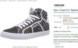Baskets mode montantes geox entre 16.5 et 19.5 euros pour filles