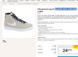 Bon prix baskets montantes cuir nike pour enfants à 24.9 euros
