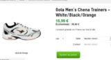 Baskets gola pour hommes pas chères à 14.39 euros port inclus