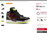 Baskets Reebok Pump en cuir à moins de 50 euros port inclus