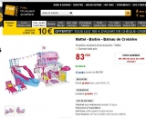 Bateau de croisiere Barbie à moins de 40 euros (contre le double en général)