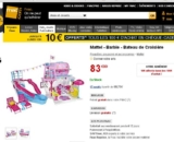 Bateau de croisiere Barbie à moins de 40 euros (contre le double en général)
