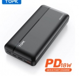 Bon plan batterie autonome Topk 20000mah pas chère à 14.84€ port inclus !