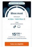 Bon plan Internet Fibre avec la BBOX MUST à 15.99€ par mois au lieu de plus de 40€ durant 12 mois