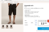 Bermuda hommes puma pas cher à 12 euros