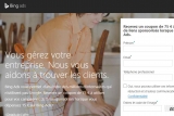 Bon plan publicité sur internet: 75€ offerts chez Bing Ads pour 15€ dépensés