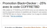 Bricolage : 25% de réduction sur des coffrets accessoires black et decker
