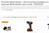 Bon plan perceuse sans fil : 20% sur celles de la marque Black et Decker