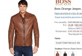 Blouson en cuir BOSS ORANGE JEEPER à 153€ !