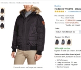 Doudoune redskins pour hommes à moins de 85 euros