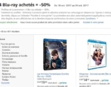 Bon plan Blu Ray  : 50% de réduction pour l&rsquo;achat de 4 films